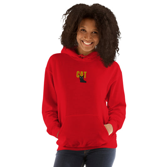 Unisex Hoodie Center Chest Embroidery